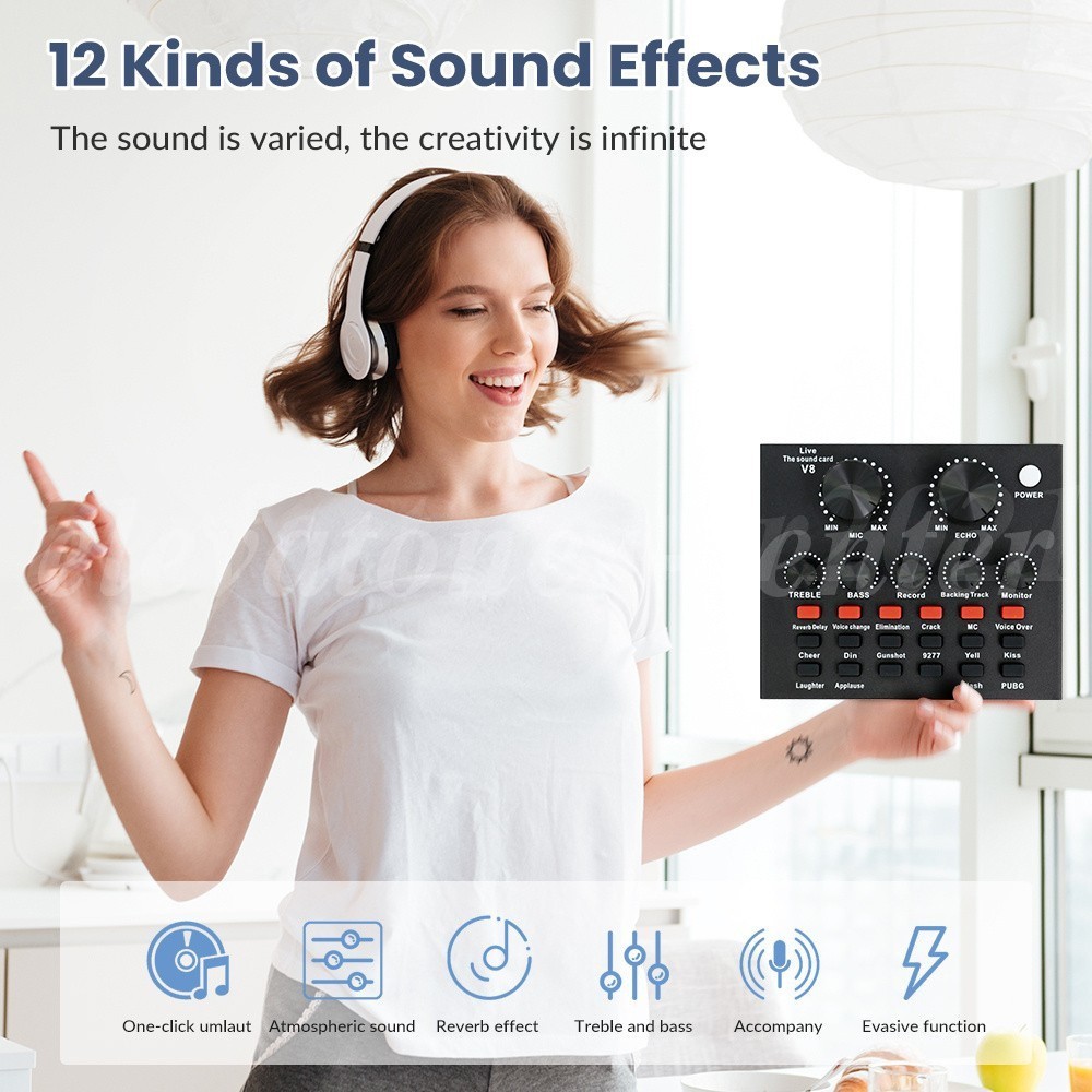 Podcast Equipment Bundle V8 Recording Studio Package Broadcast Live Streaming