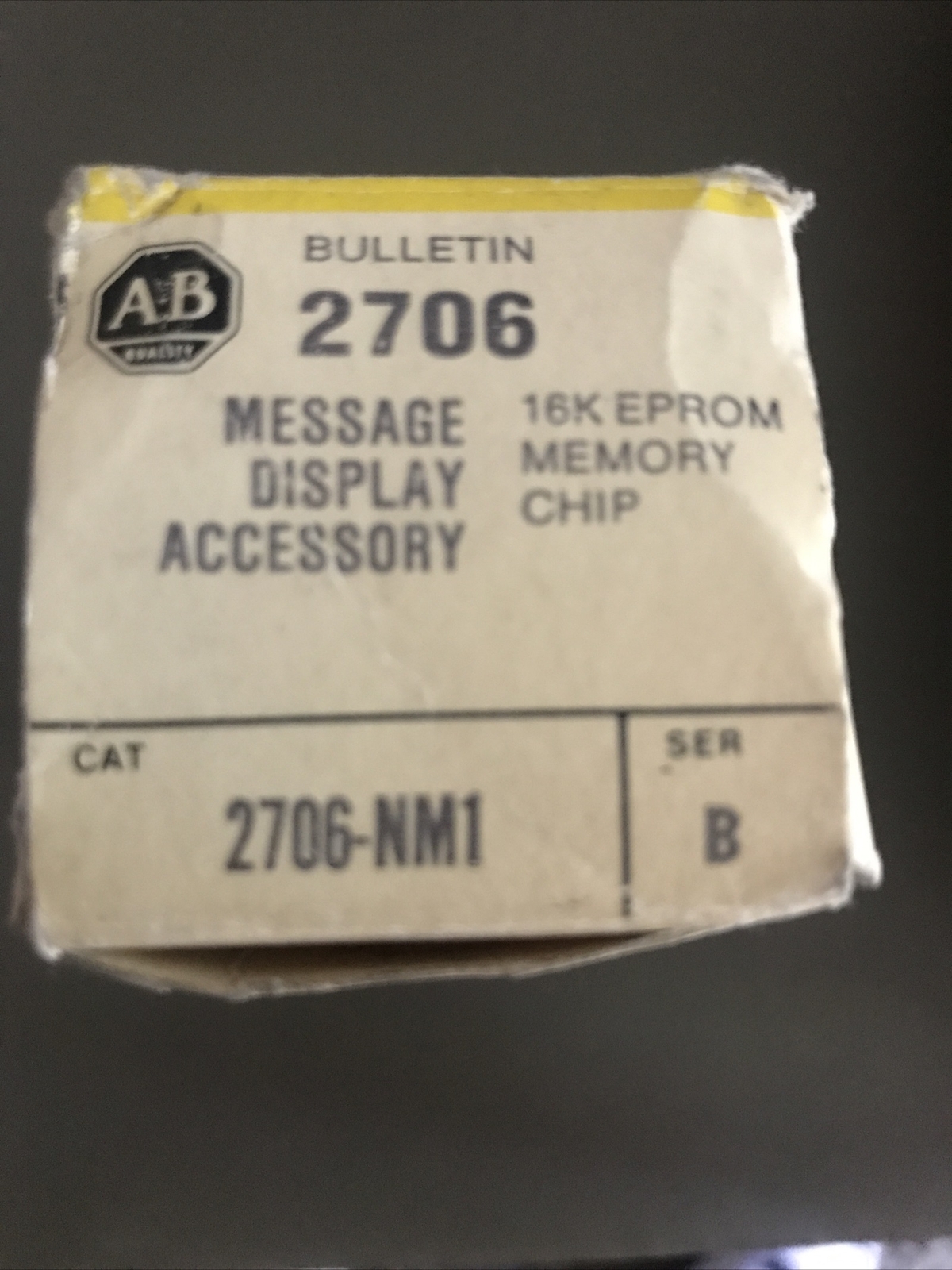 ALLEN BRADLEY 2706-NM1 SERIES B 16K EPROM MEMORY CHIP, NEW SEALED