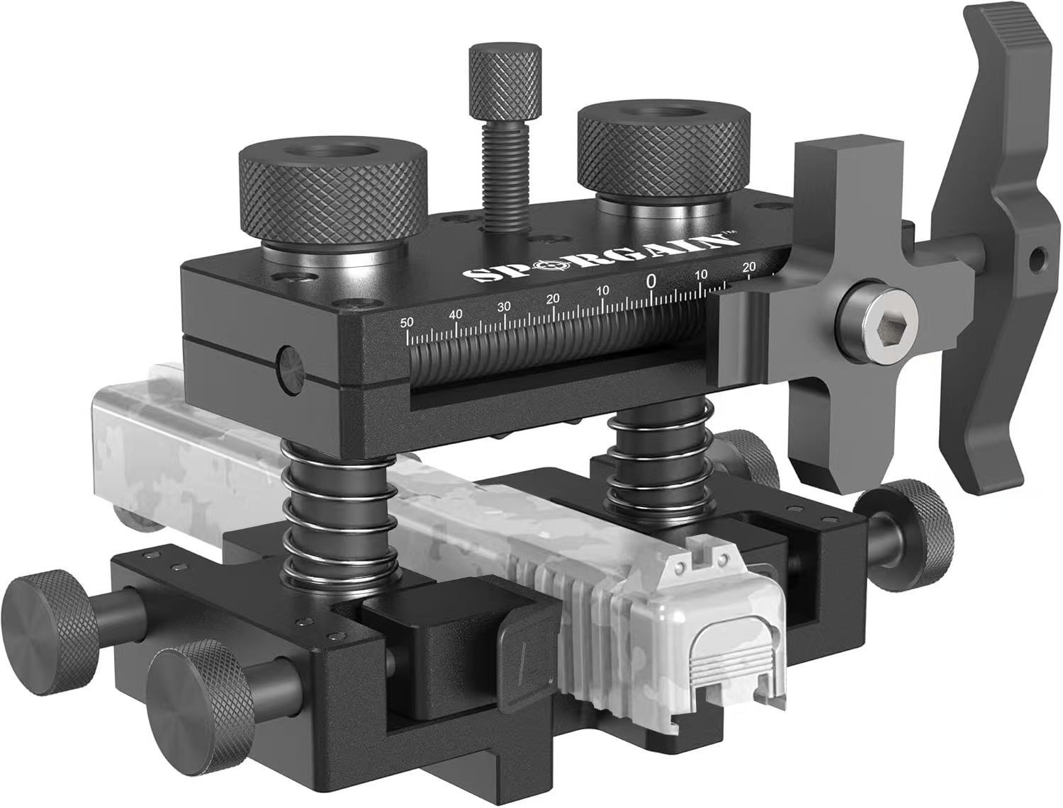 Pistol Sight Pusher Tool Front Rear Sight Adjustment Fits Square Slides(Black)
