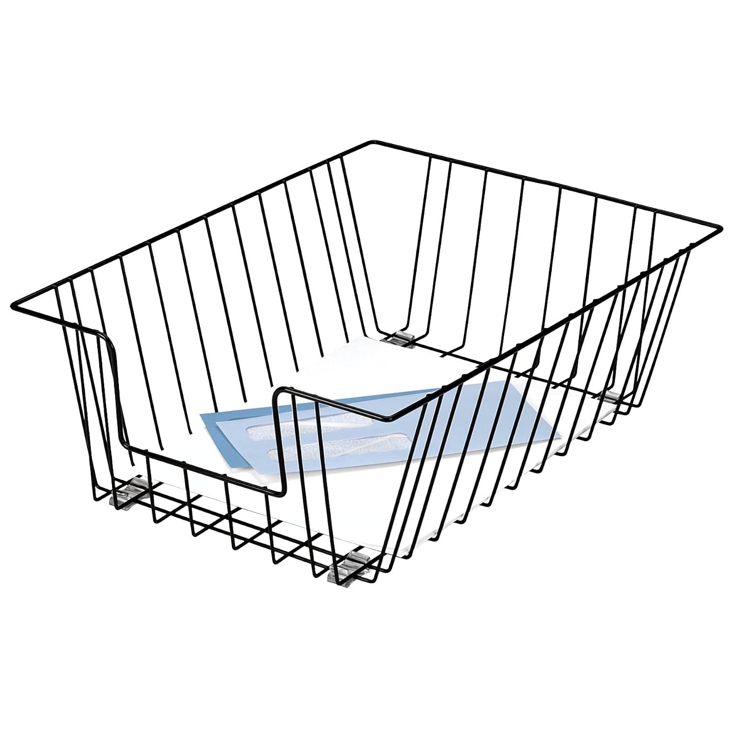 Legal Size Wire Desk Tray Organizer Black Office Fellowes Style