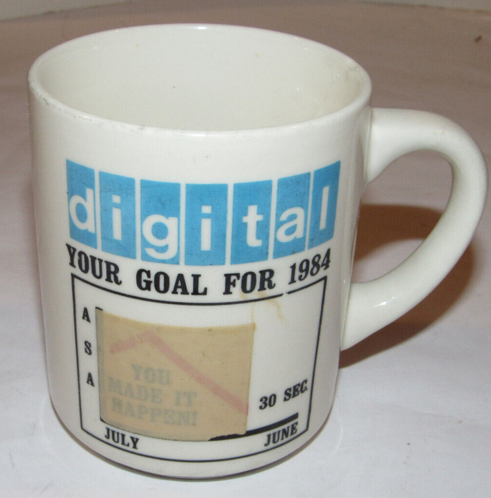 VINTAGE 1984 DIGITAL EQUIPMENT CORPORATION, DEC COFFEE MUG/CUP! ATLANTA CENTER!