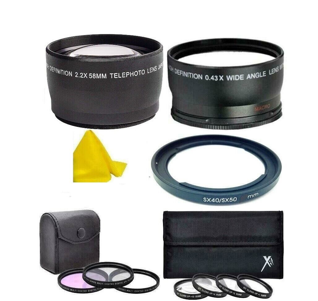 Lens Filter Kit for Canon PowerShot SX540 SX530 SX520 SX70 SX60 SX50 SX40 SX30