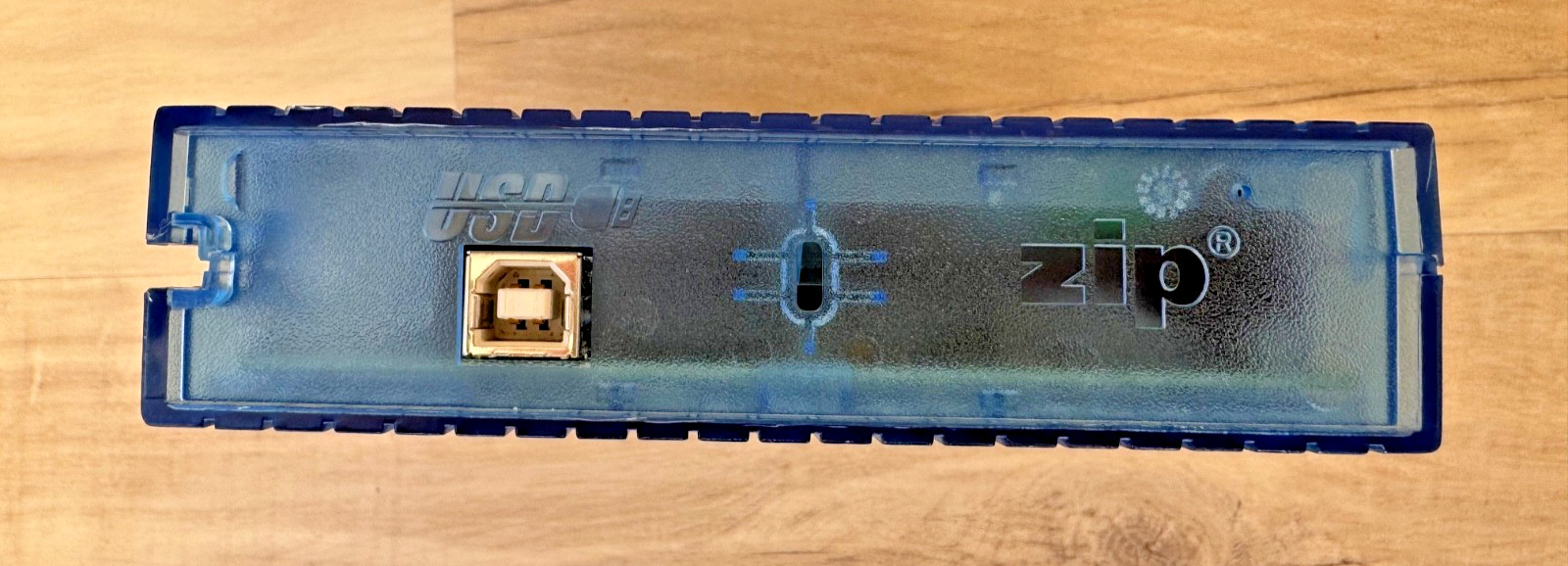 iomega Zip 100 Blue Transparent External Drive Z100USB | PSU | USB | Zip Disk