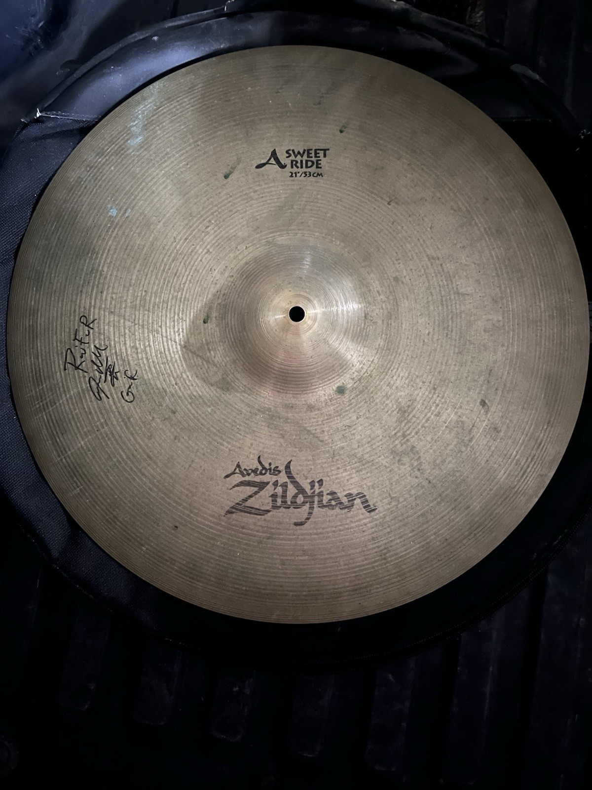 Signed Zildjian 21” Sweet Ride - Steven Adler of Guns N’ Roses