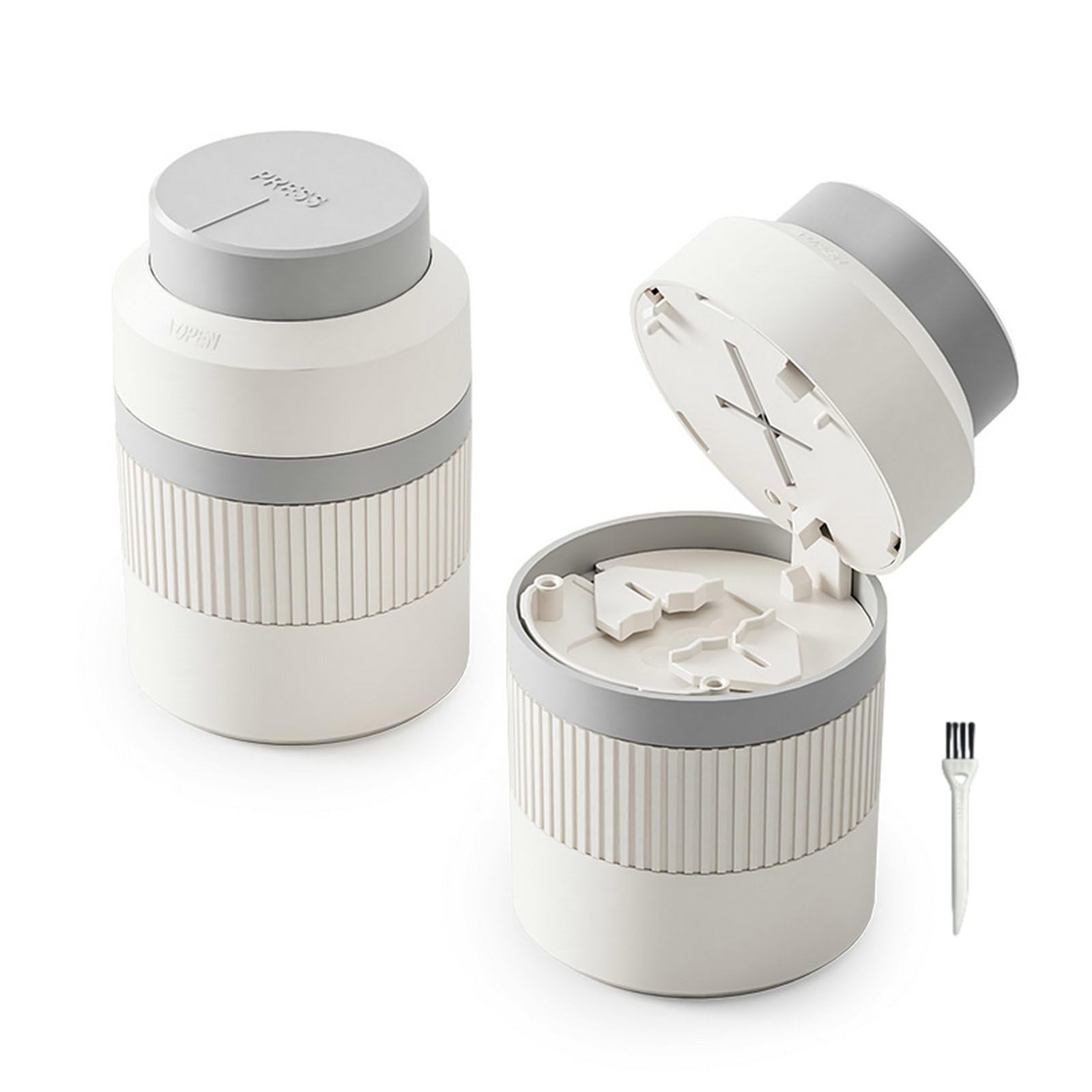 3in1 Pill Cutter, 1/2 1/4 Pill Crushers & Splitters with Stainless Steel Hidd...