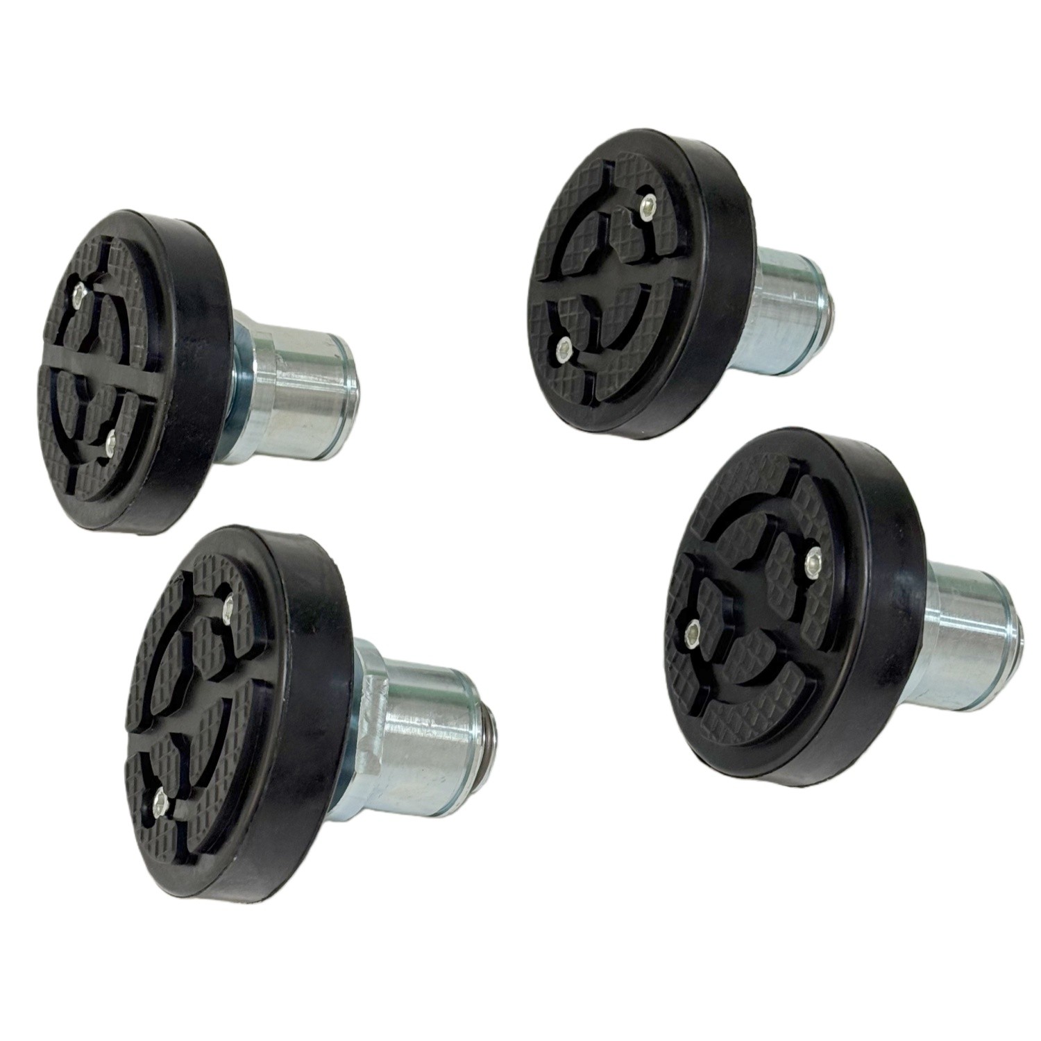 4Pc 50mm Car Lift Rubber Tray Heightening Feet Plus High Leg Pads Shaft Diameter