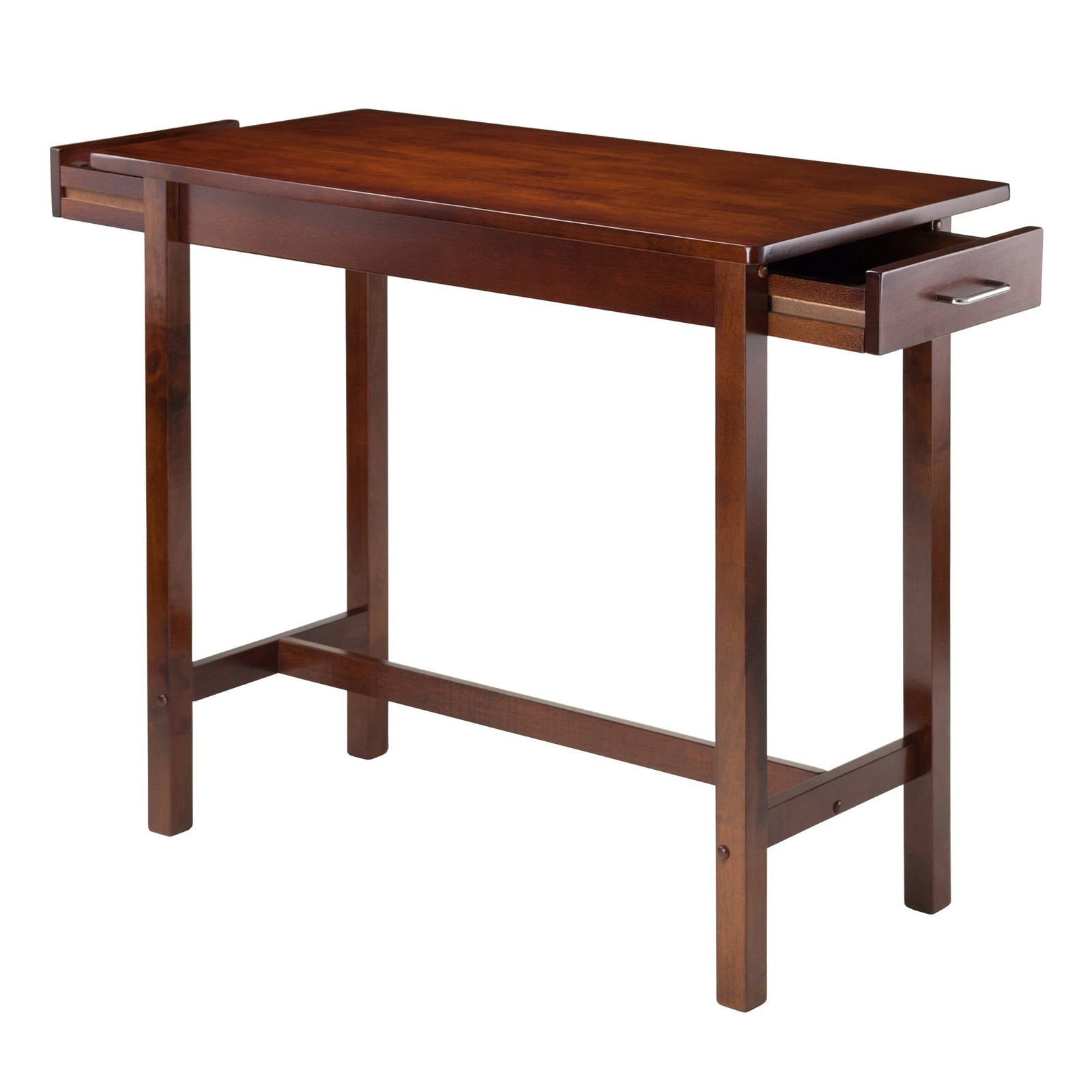 Winsome Sally 3-Piece Rectangular Solid Wood Dining Set in Antique Walnut