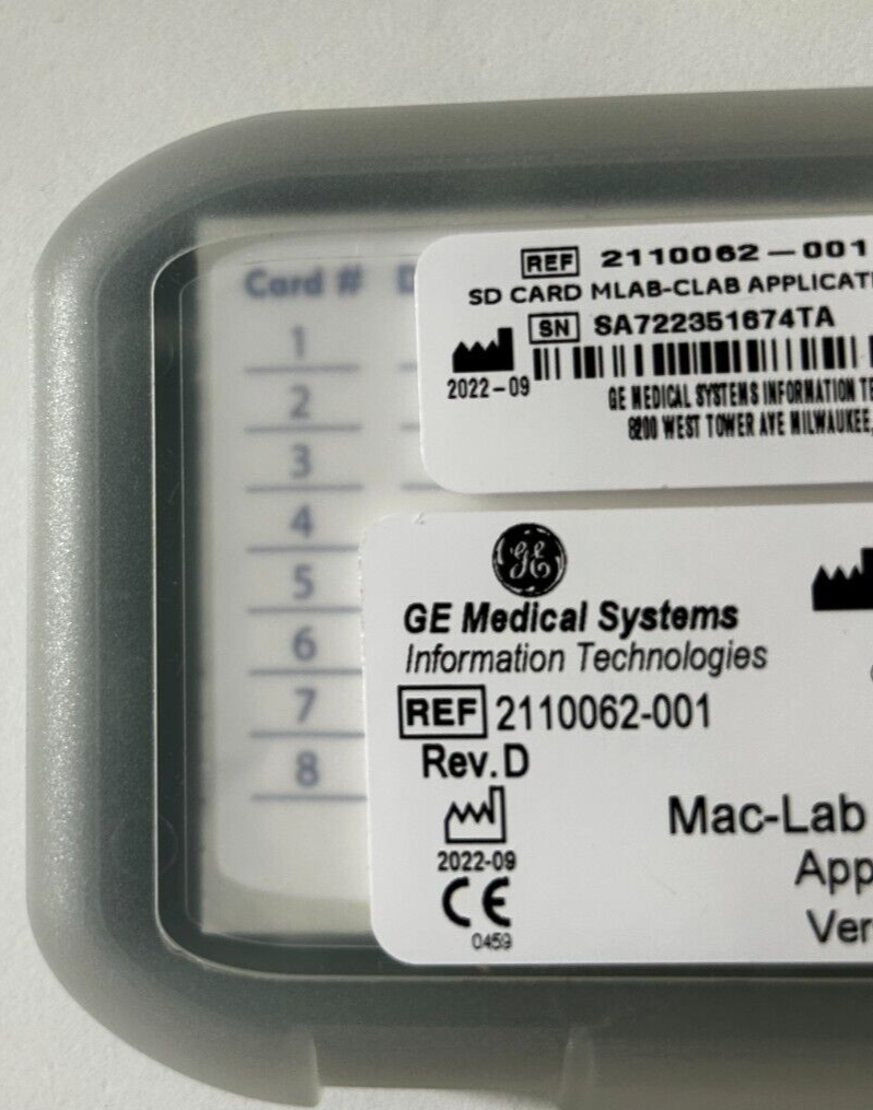 GE 2110062-001 Rev.D Mac-Lab CardioLab Application Version 7.0