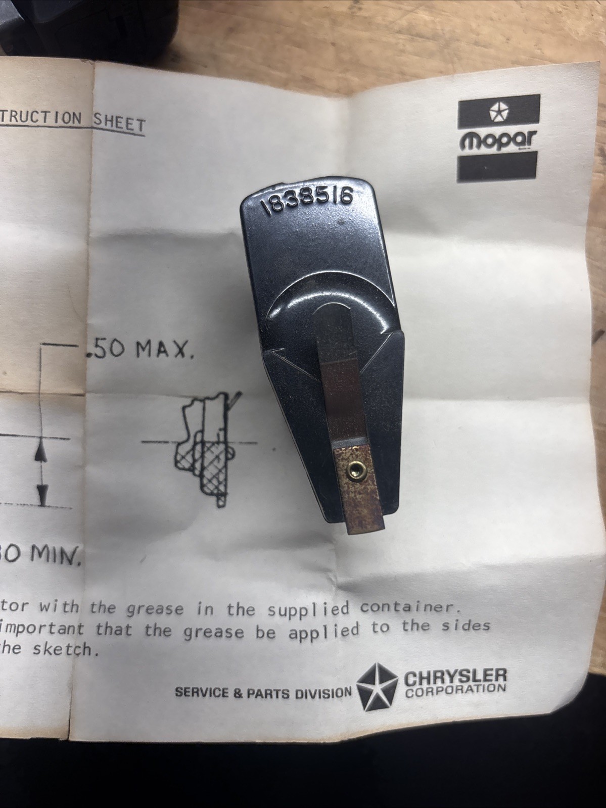 Mopar Distributor Rotor Ignition 1838516
