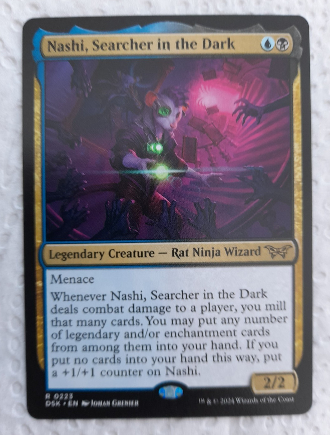 Nashi Searcher in the Dark RARE MTG Card NM Legendary Creature Rat (g134)
