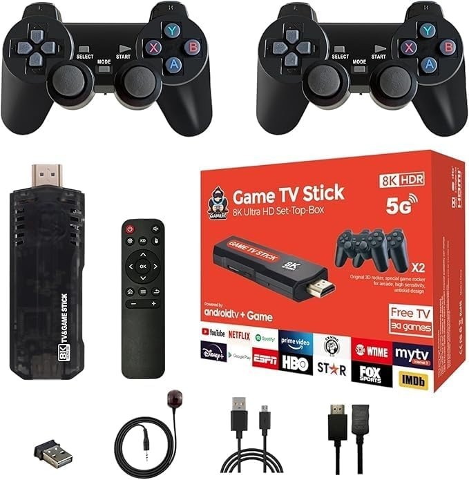 Video Game Stick Android 8K TV BOX Dual System Wifi 4G/5G  TV Stick 8K 5G