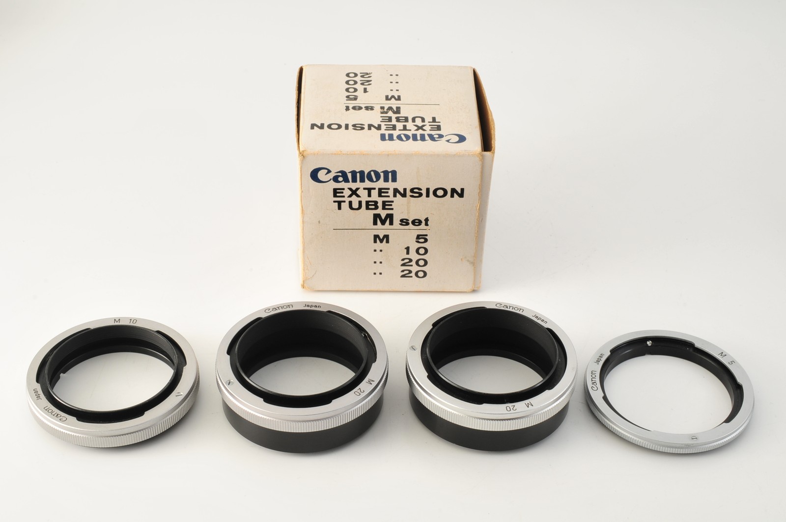 [Near MINT+++ in BOX] Canon Extention Tube M Set M5 M10 M20 M20 FD lens Japan