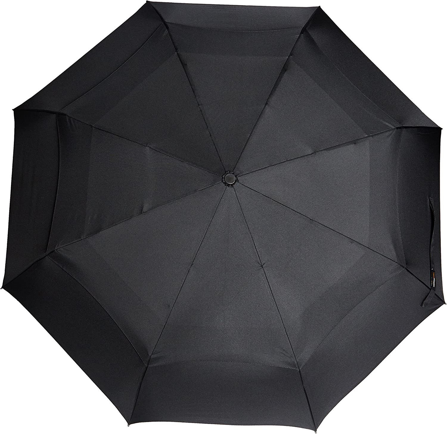 round Travel Umbrella with Auto Open/Close Button, Wind-Proof Compact Design, Wi