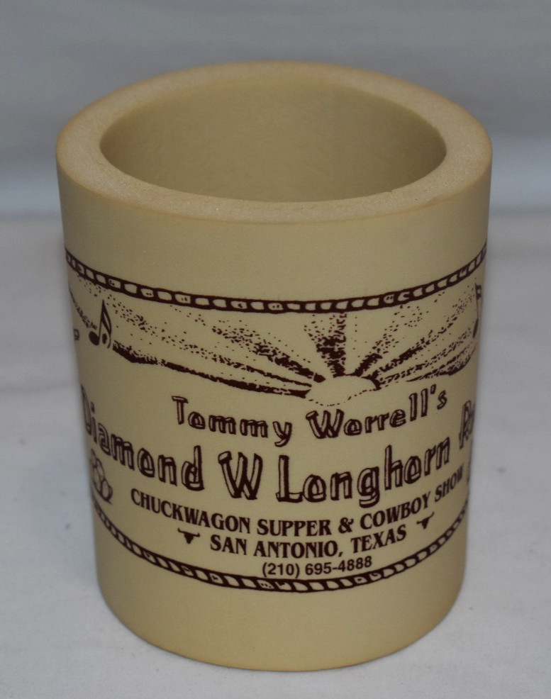 Vintage Tommy Worrell's Diamond W Longhorn Ranch Soft Foam Can or Bottle Holder