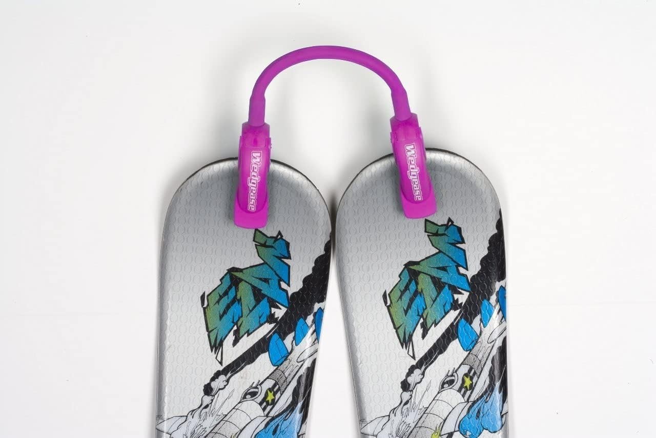 Launch Pad Wedgease Kids Ski Tip Connector  Learn to Ski Tool LP WEDGEASE PINK