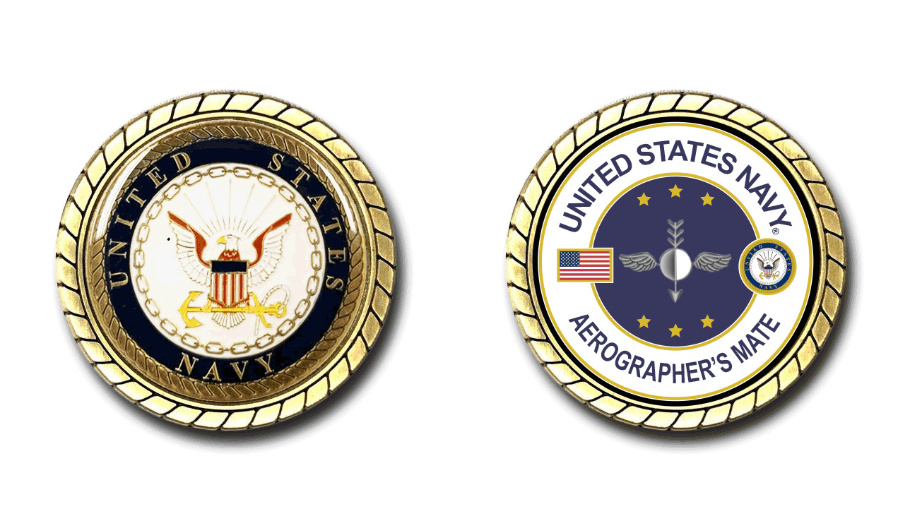 US Navy Aerographer's Mate Challenge Coin Officially Licensed