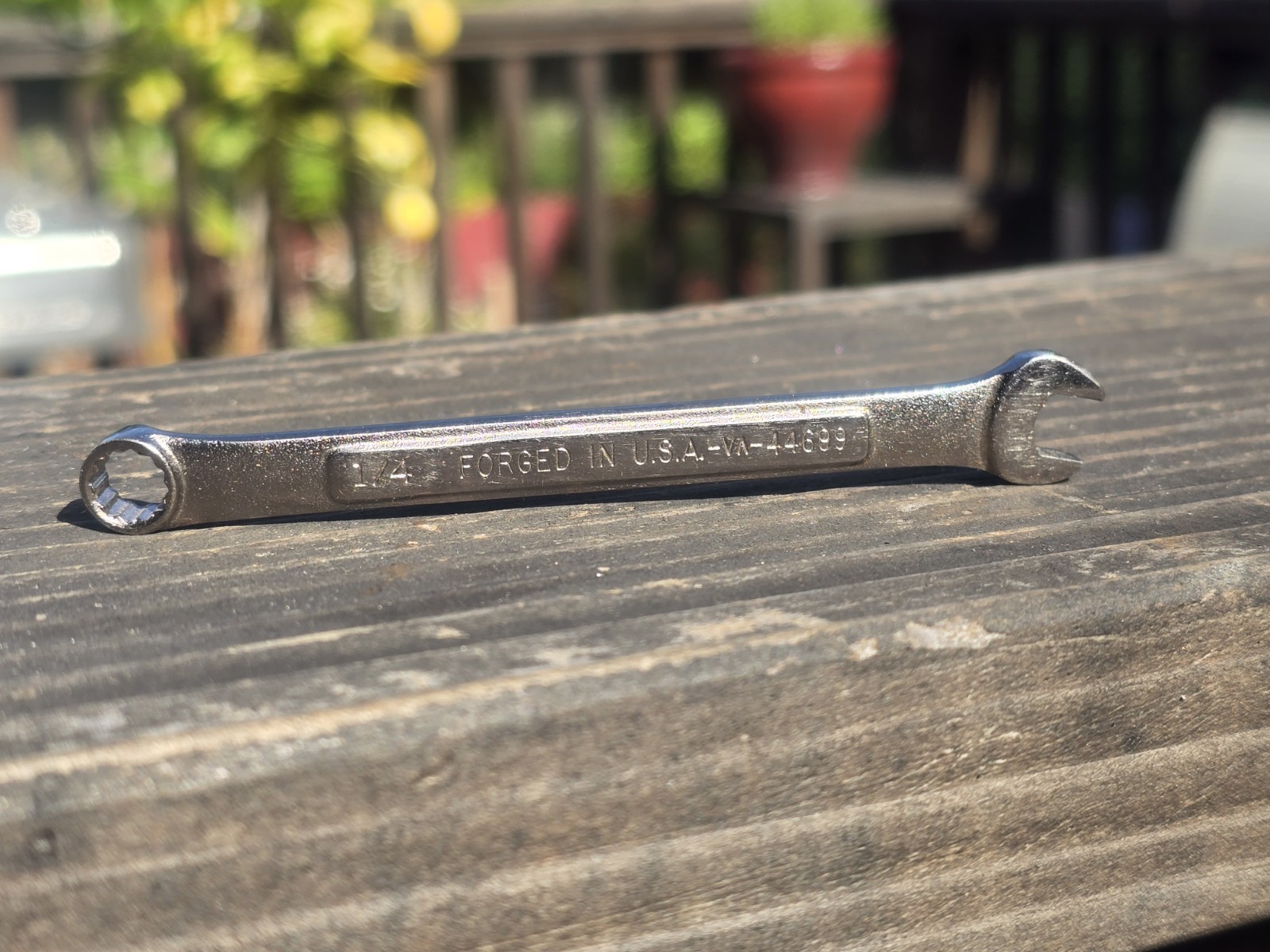 Craftsman Tools 44699 1/4" -VA- Series 12pt Combination Wrench USA