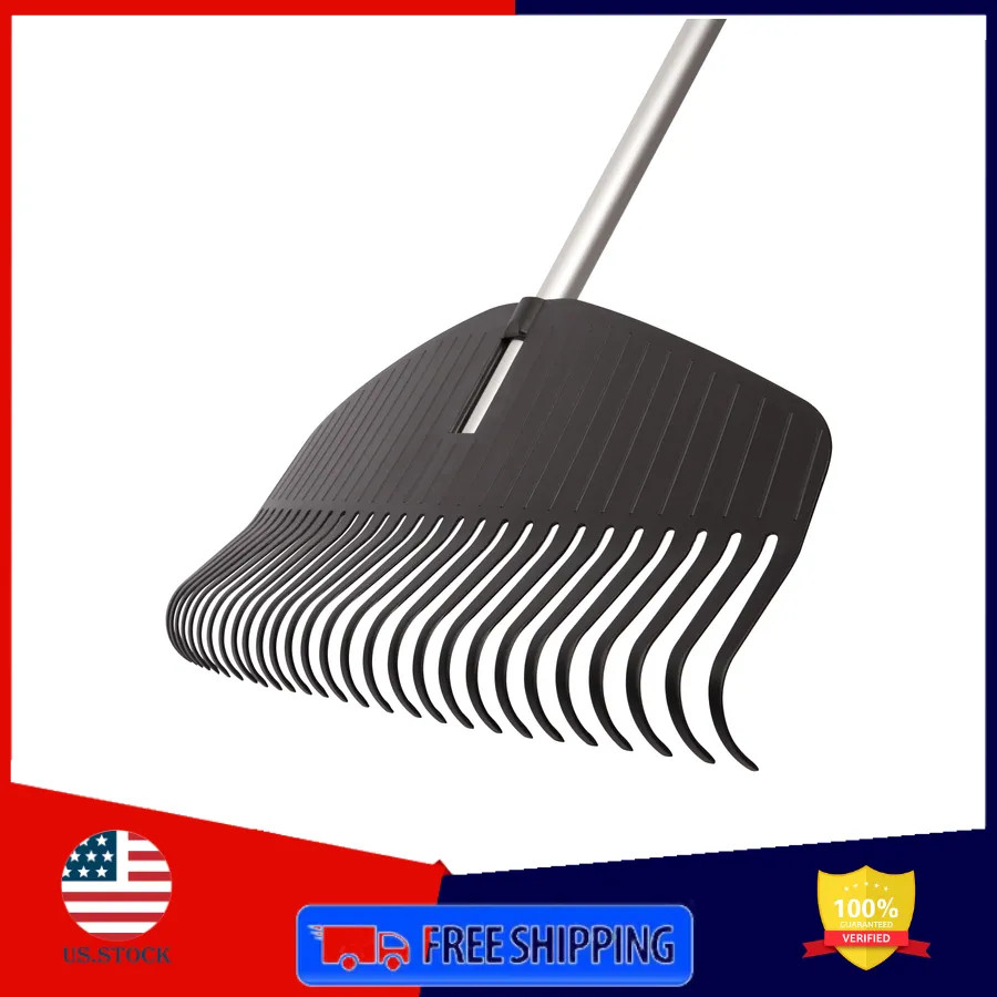 Fiskars Poly Leaf Rake 67 Inch Durable Garden Tool