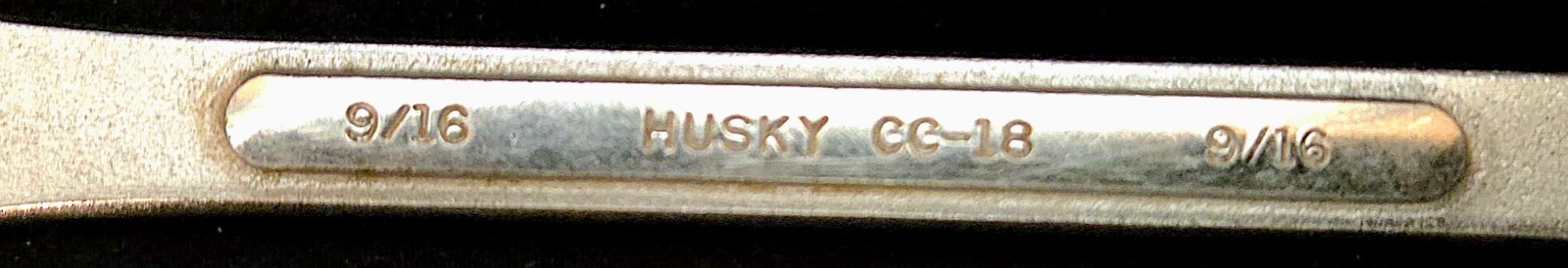 VINTAGE HUSKY COMBINATION DUAL WRENCH CC-18  9/16" - USA - FORGED ALLOY STEEL