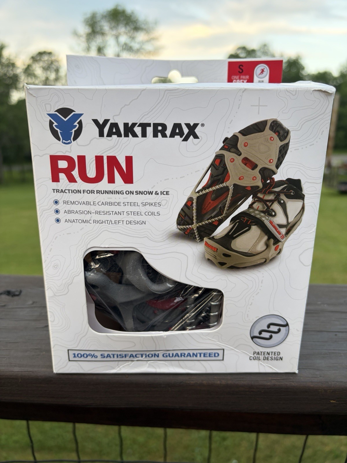Yaktrax Run Traction for Running on Snow and Ice Size Small