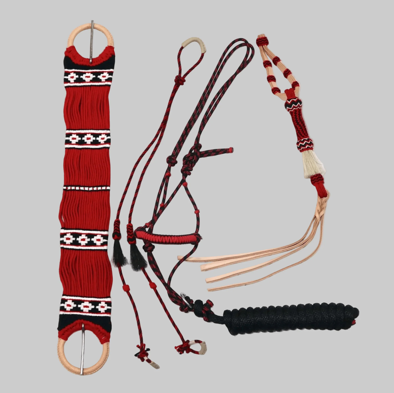 Charro Red Horse Caballo Tack Set