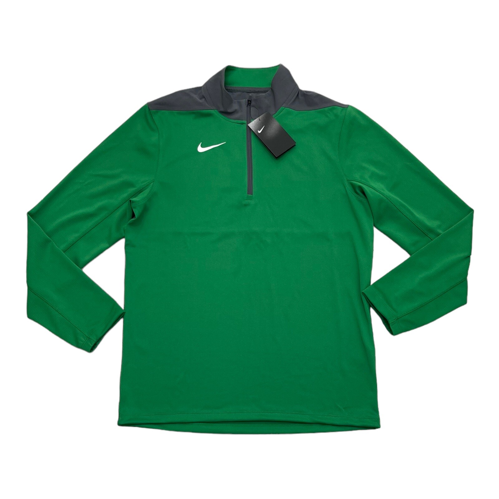 Nike Men's Dri-Fit Quarter-Zip Pullover DH3410-377 Green Size Small
