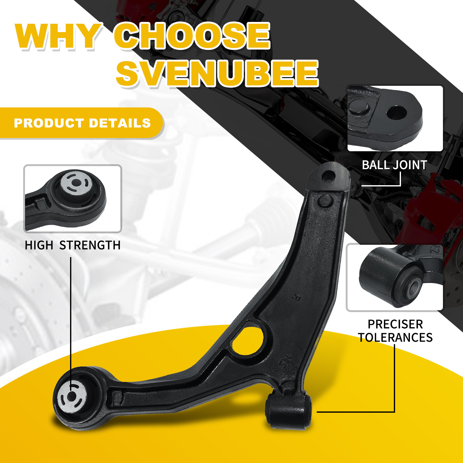 10pc Front Lower Control Arm Sway Bar Link Kit for 2008-2014 Dodge Avenger