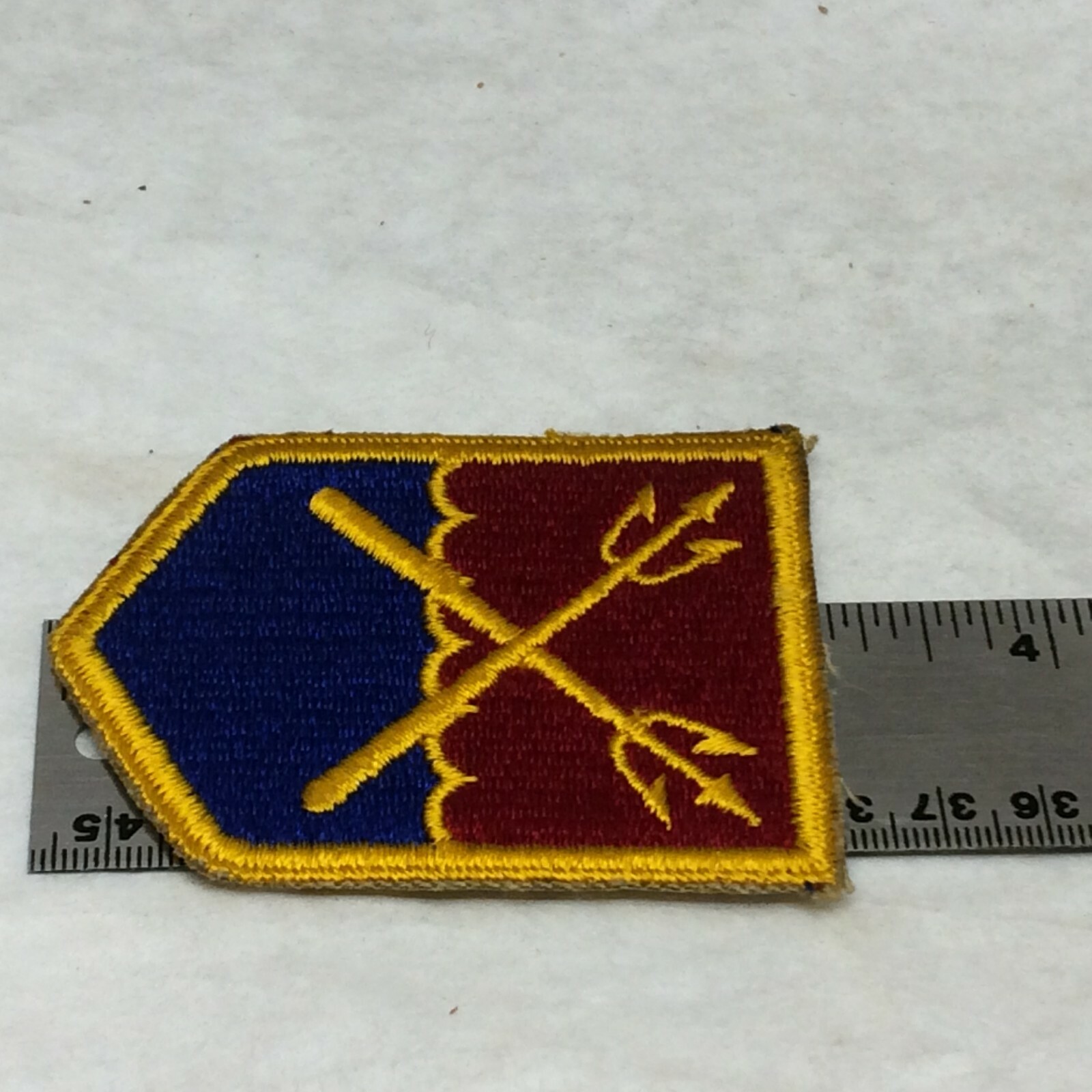 Vintage Military Patch Eastern Defense Command app 2 3/16" x 3" variant