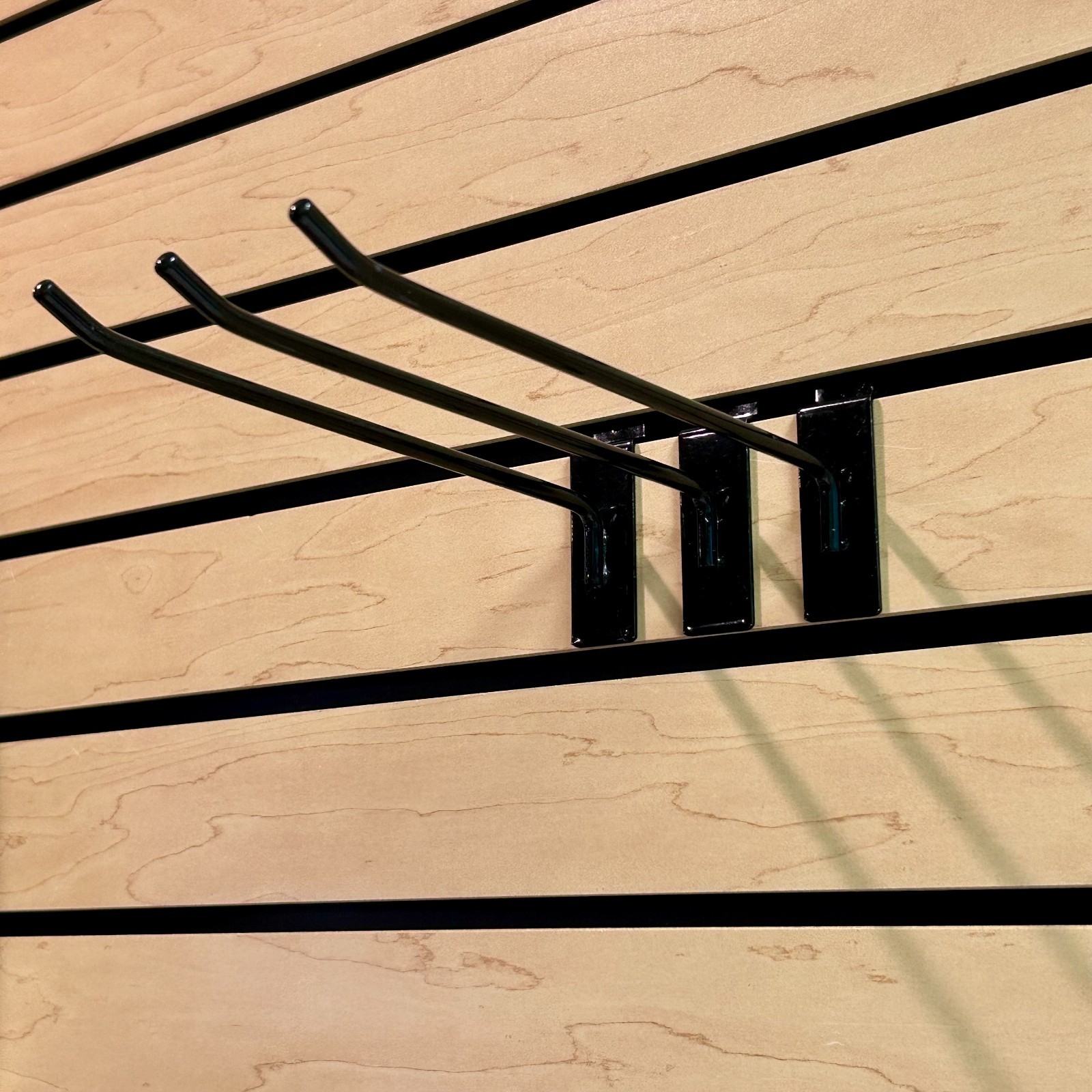 Black Slatwall Hooks Metal Retail Display 10” Universal Fit, (40) Pieces