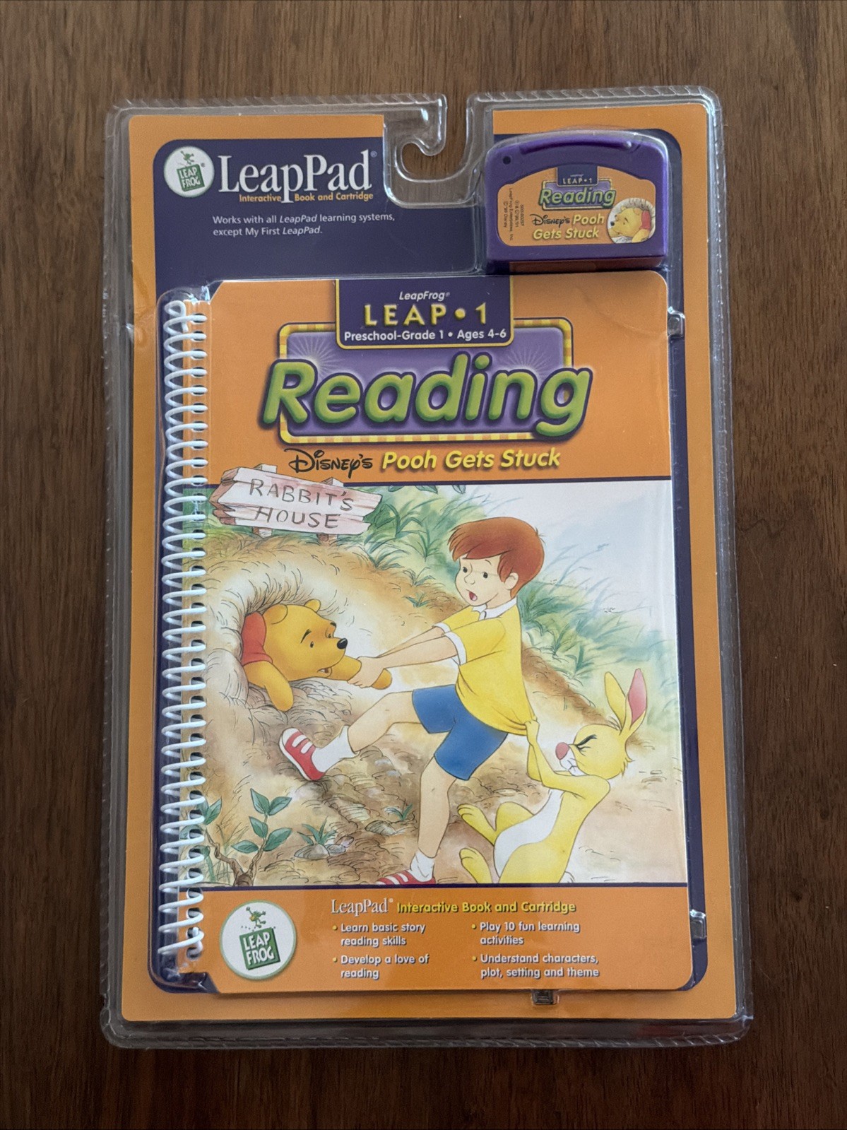 Disney Winnie the Pooh: Pooh Gets Stuck LeapFrog LeapPad LEAP-1 READING Ages 4-6