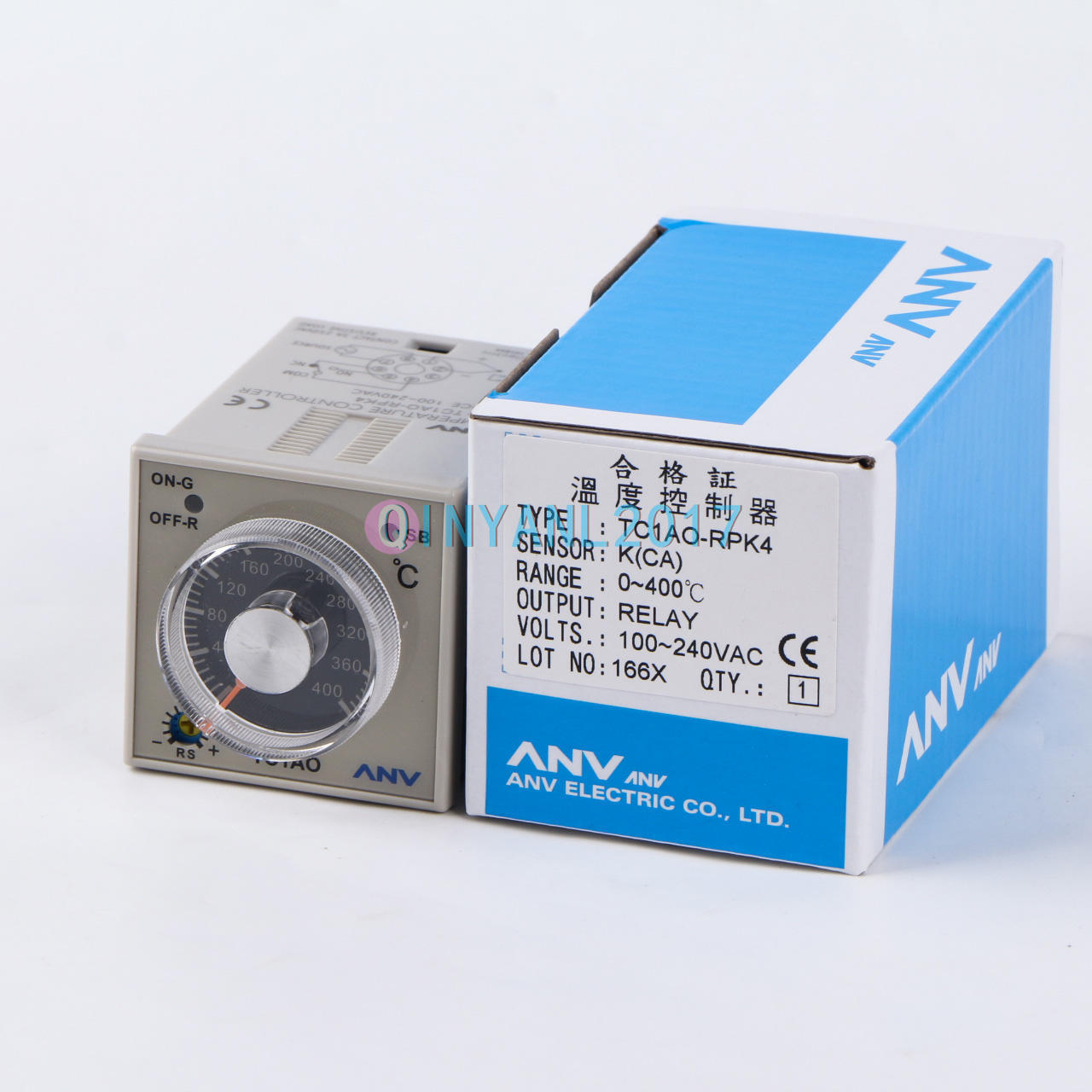 New IN BOX Temperature Controller ANV TC1AO-RPK4 0~400℃ 100~240VAC