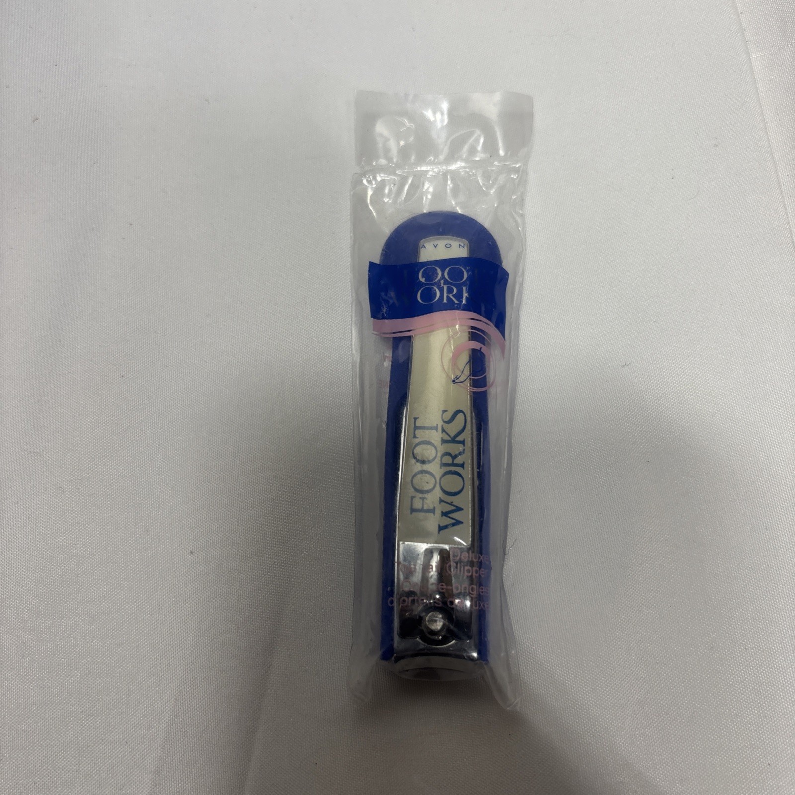 Avon Foot Works Deluxe Toe Nail Clippers  Blue  NOS SEALED