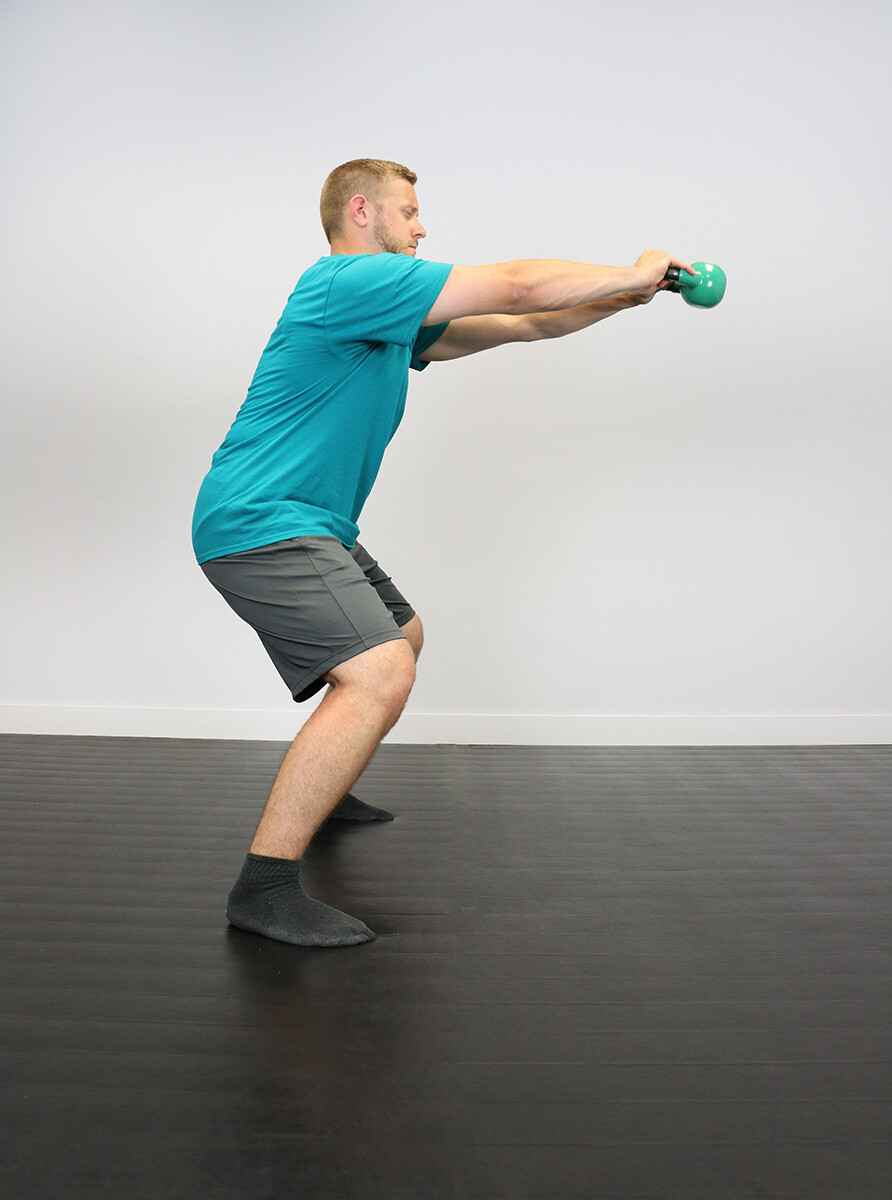Cando Vinyl-Coated Kettlebell - Green - 10 lb - Workout & Strength Training