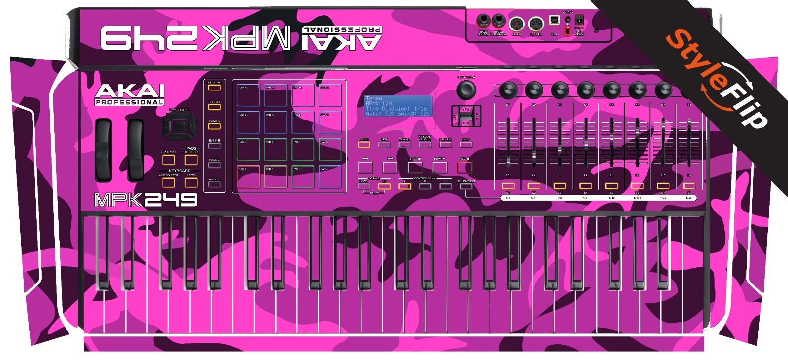 Akai MPK 249 Skin | Pink Camo | Protective Decal | StyleFlip Skins