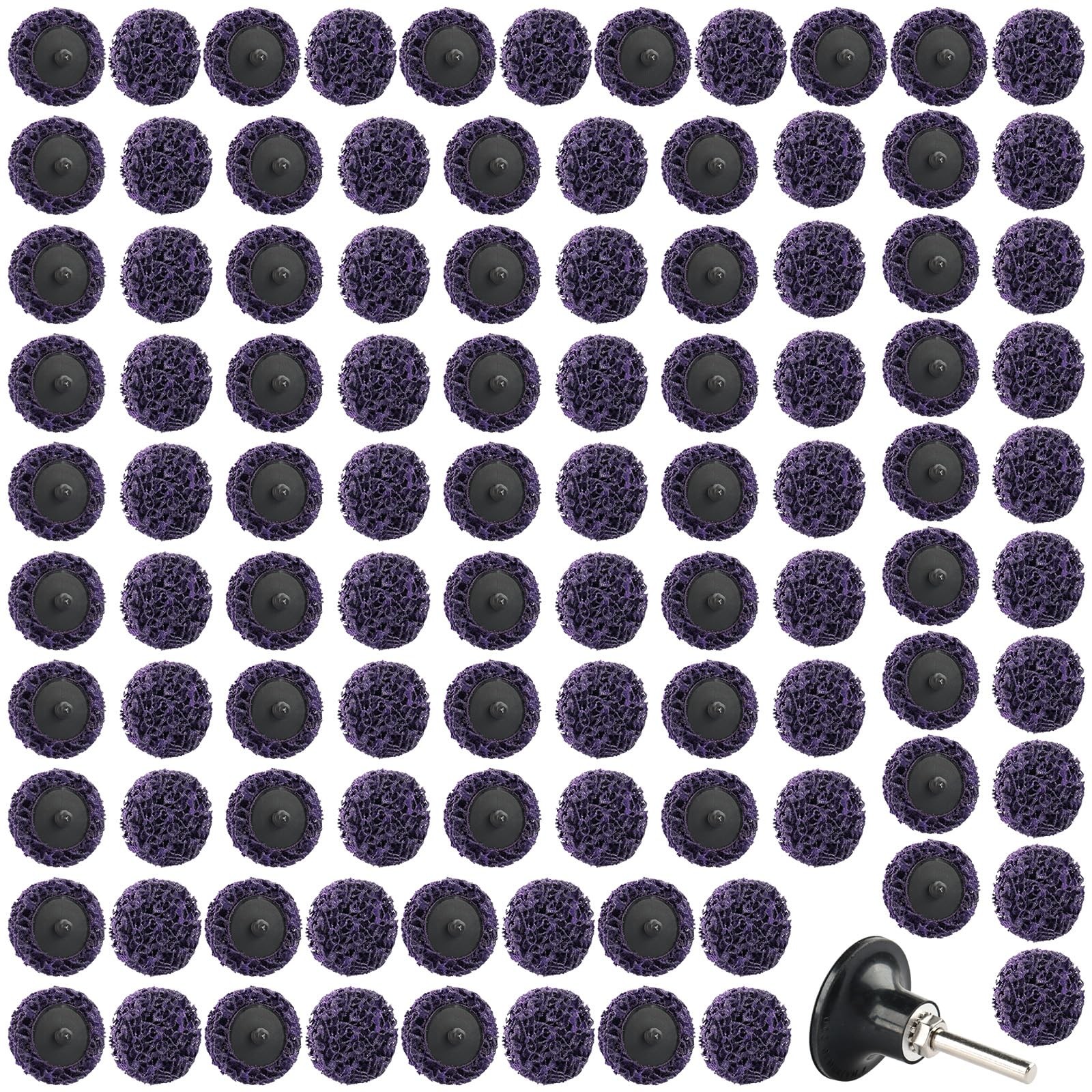 100 Pcs 2" Quick Change Easy Strip Discs Angel Die Grinder Attachments for St...