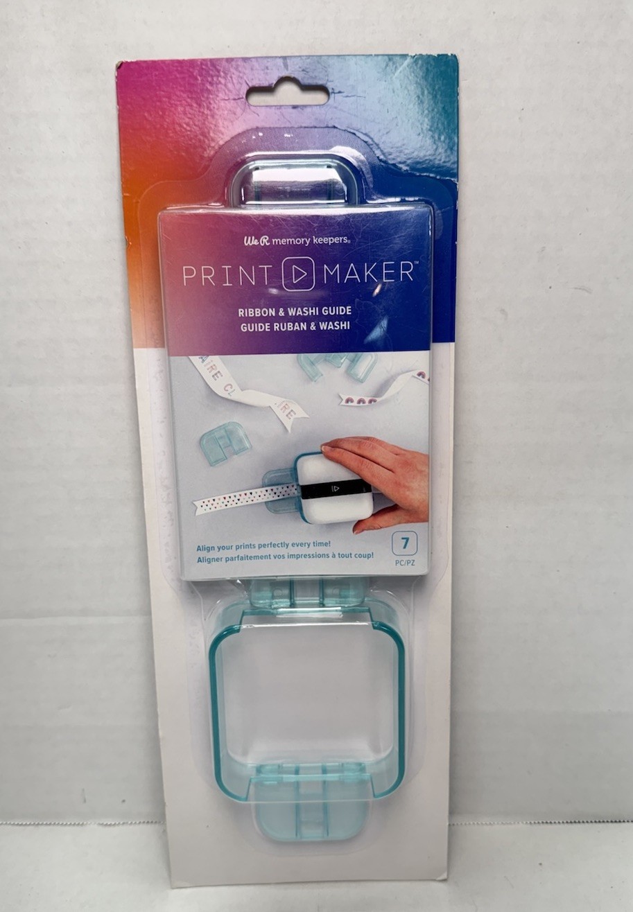 NEW We R Memory Keepers Print Maker Ribbon & Washi Guide  AMERICAN CRAFTS