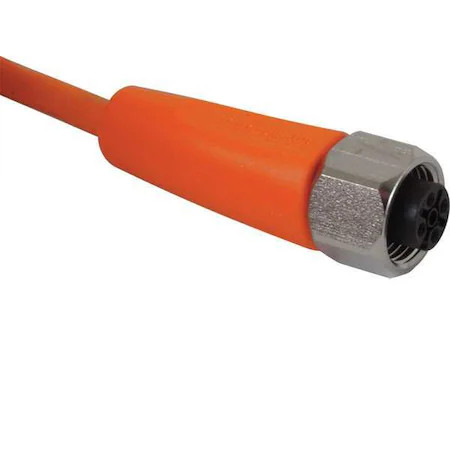 Ifm Evt002 Cordset, 5 Pin, Receptacle, Female