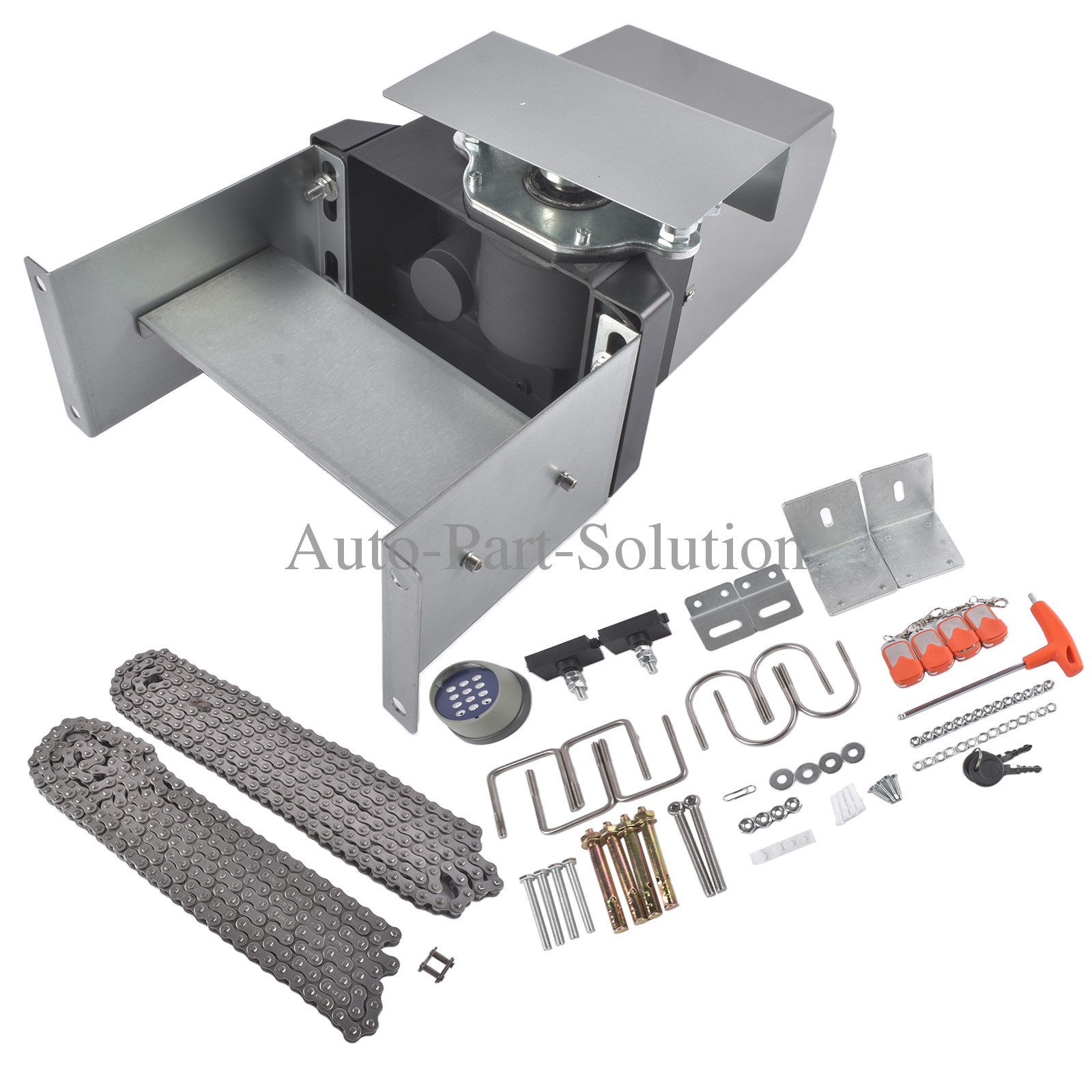 3300lbs Gate Operator Hardware Security System Kit Infrared Sensor APP Control
