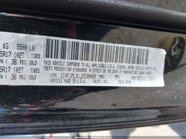 CHEROKEE 2018 Glove Box 4715365