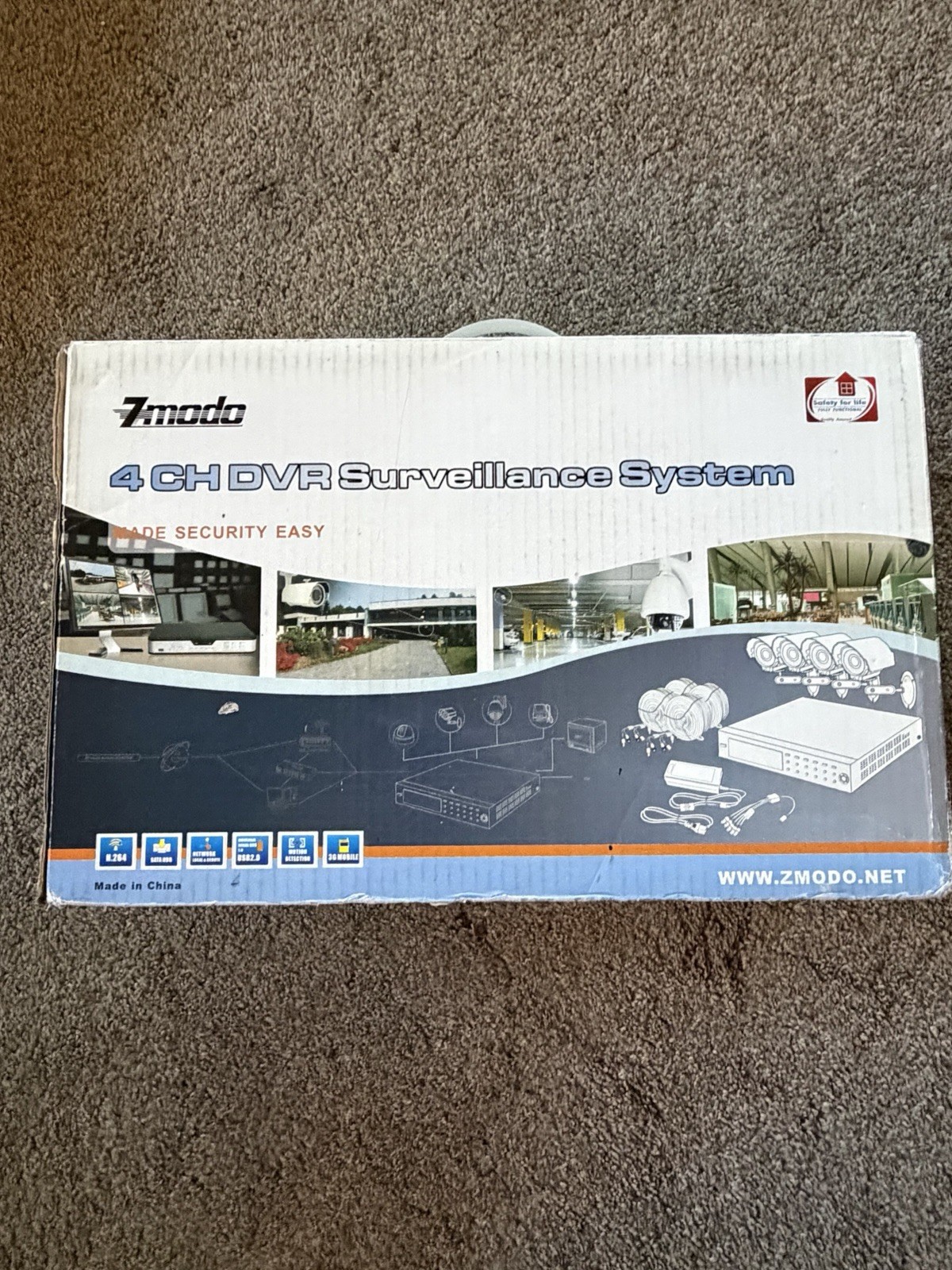 New Zmodo 4 CH DVR Surveillance System Never Opened