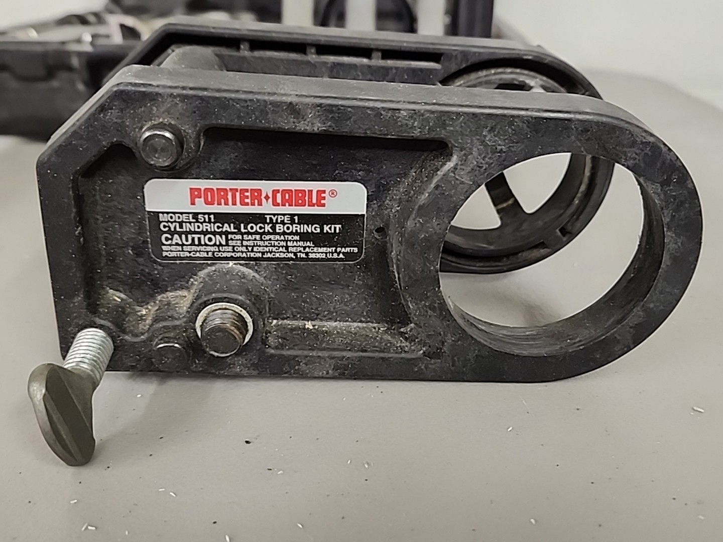 Porter Cable Cylindrical Lock Boring Jig Including Accessories Model 511 & Case