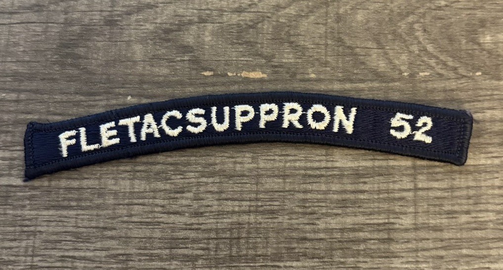 US Navy FLETACSUPPRON 52 Tab Fleet Tactical Support Squadron USN Patch