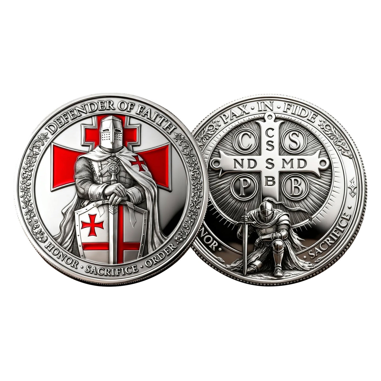 DEFENDER OF FAIT HHONOR·SACRIFICE·ORDER Commemorative Coin