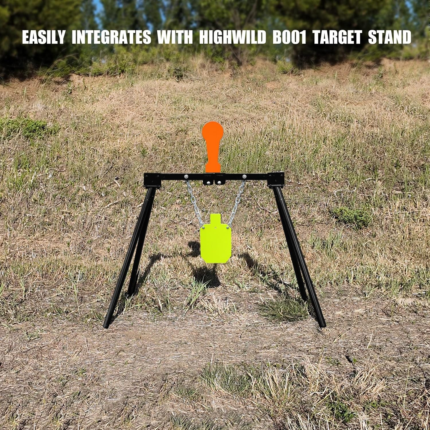 3/8" AR500 Classic Popper Steel Shooting Target 12" Auto Reset Target for Shooti