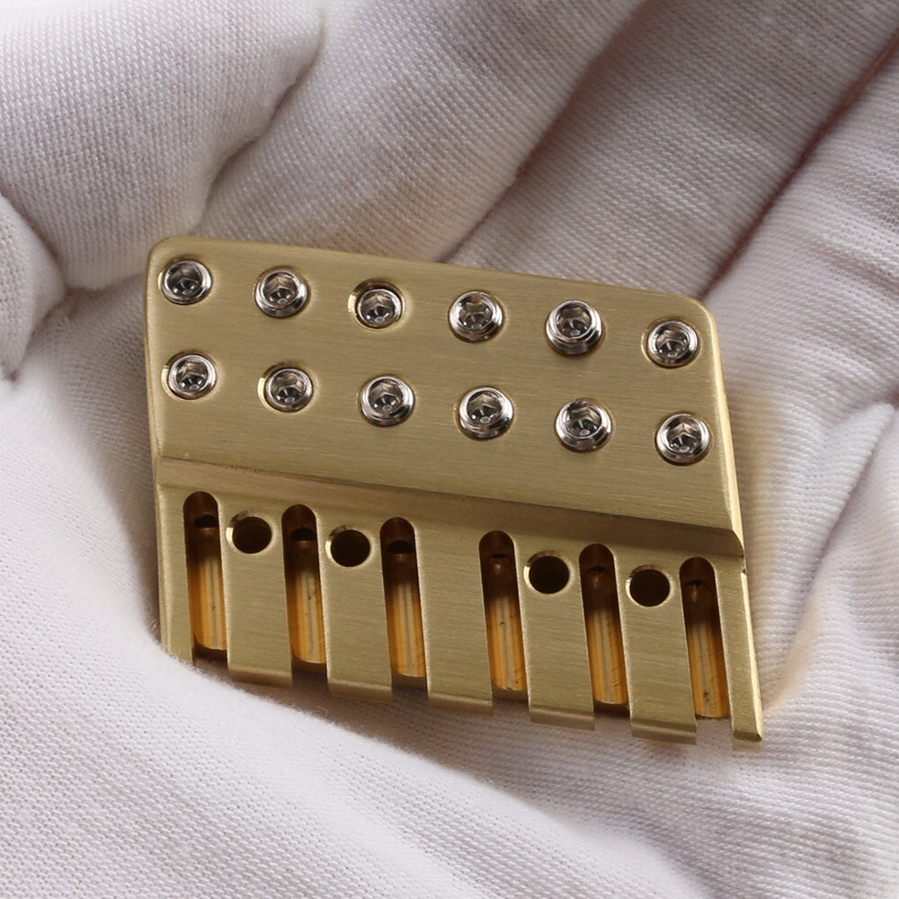 Fanned Frets Headless Guitar Brass String Lock Top Locking Nut 6 String