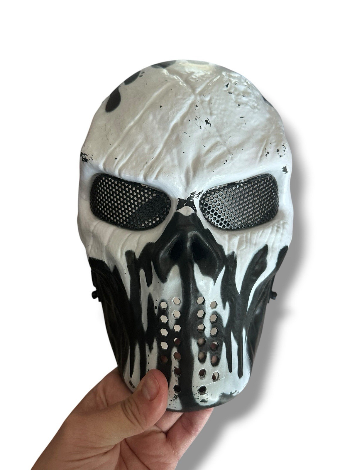 Outdoor Master Skull Skeleton Airsoft Paintball BB Gun Full Face Mask