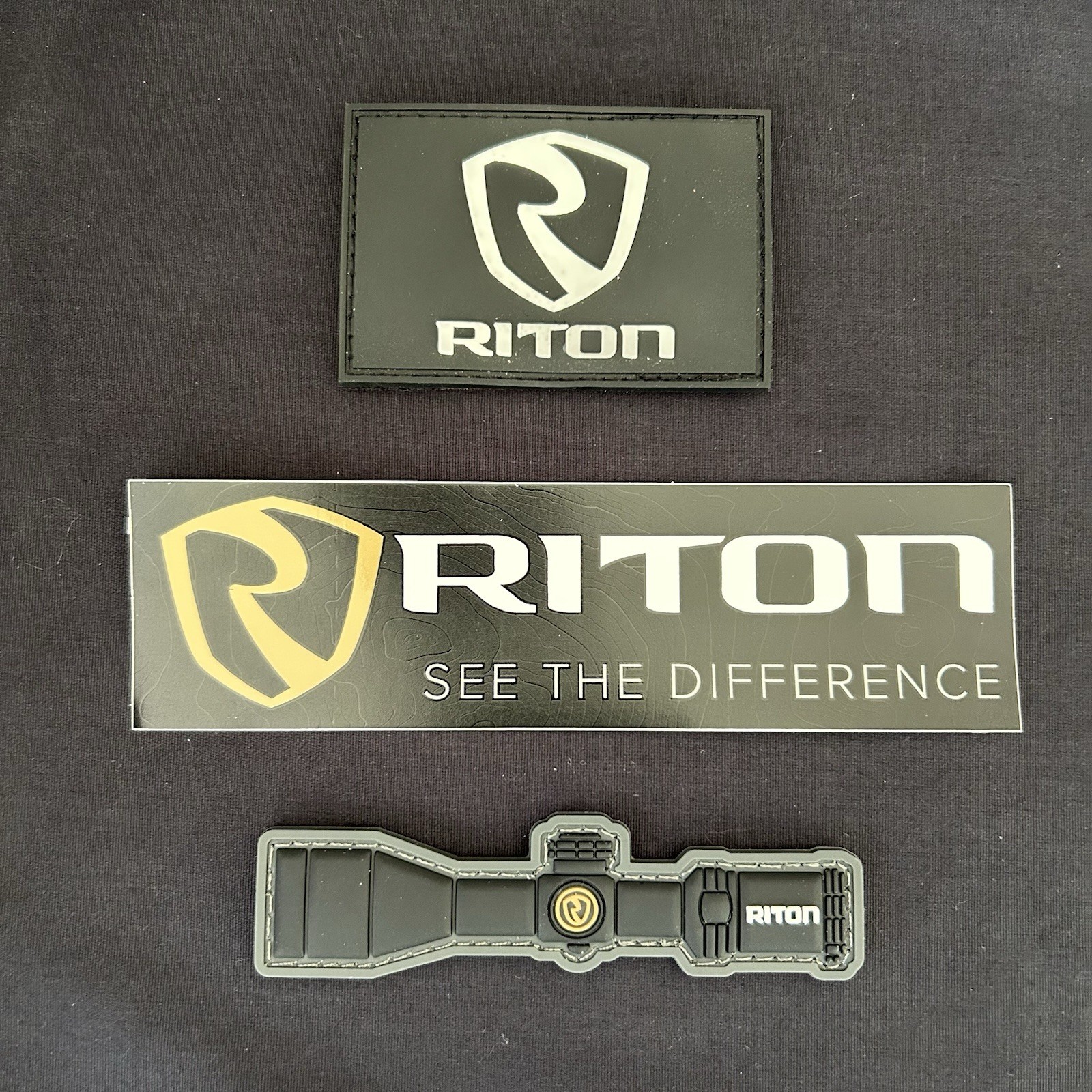 Riton Patch & Sticker Pack 3pc