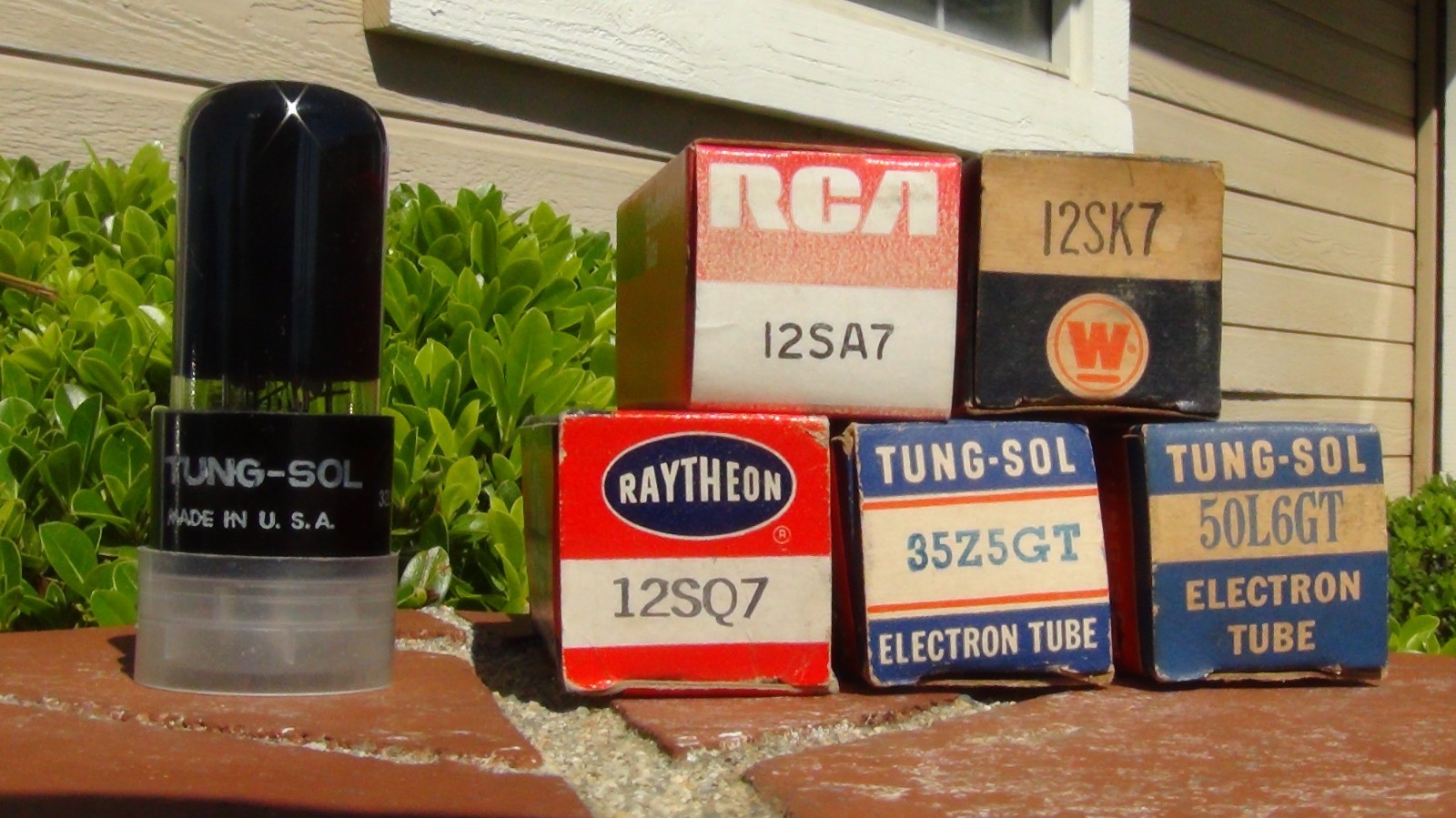 NOS/NIB-Hallicrafters S38A/B Tube Set 12SA7 12SK7 12SQ7 35Z5 50L6-Free Ship US