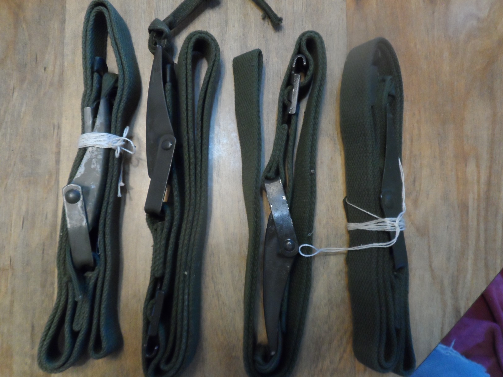 MILITARY PACKBOARD STRAPS QTY 4 (NOS)