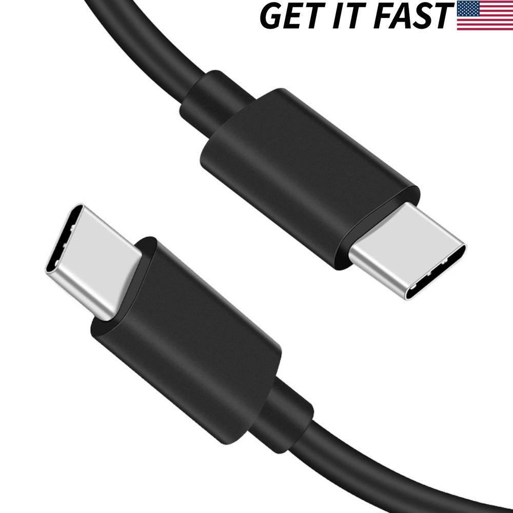 5 Pack 3FT USB-C to USB-C Fast Charging & Data Cable Type C Quick Charge, Black